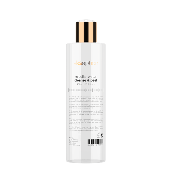 micellar water cleanse & peel