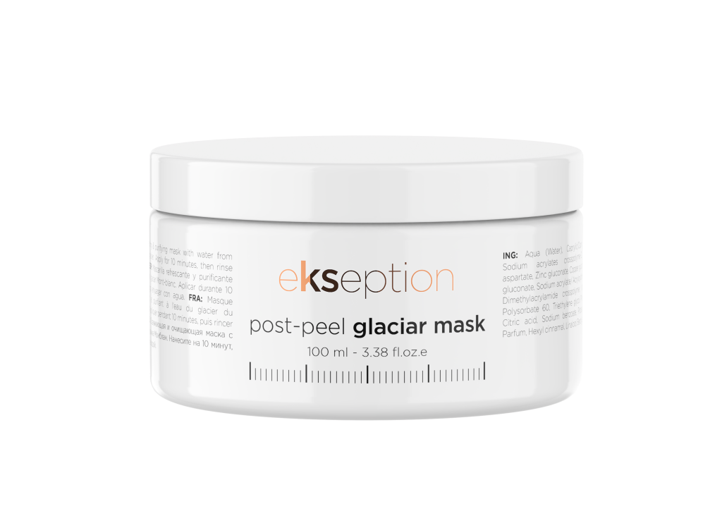 post-peel glaciar mask